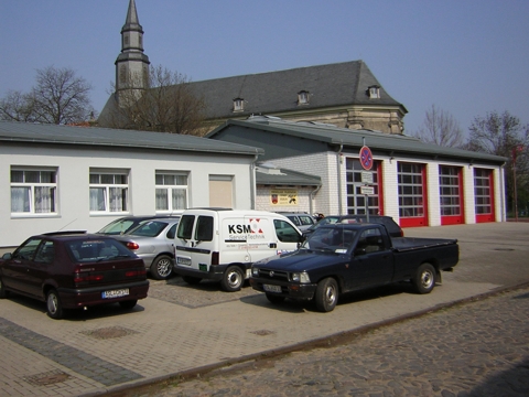 die Wache seitlich gesehen